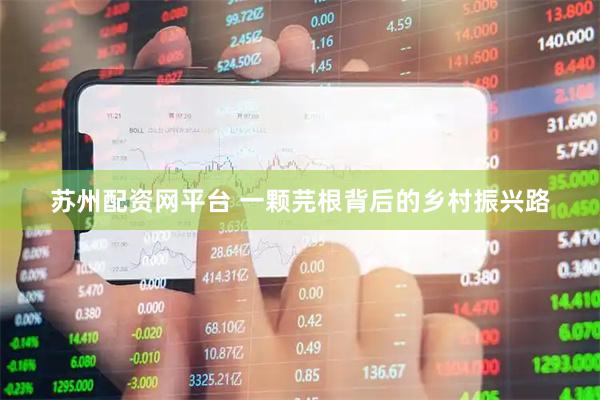 苏州配资网平台 一颗芫根背后的乡村振兴路